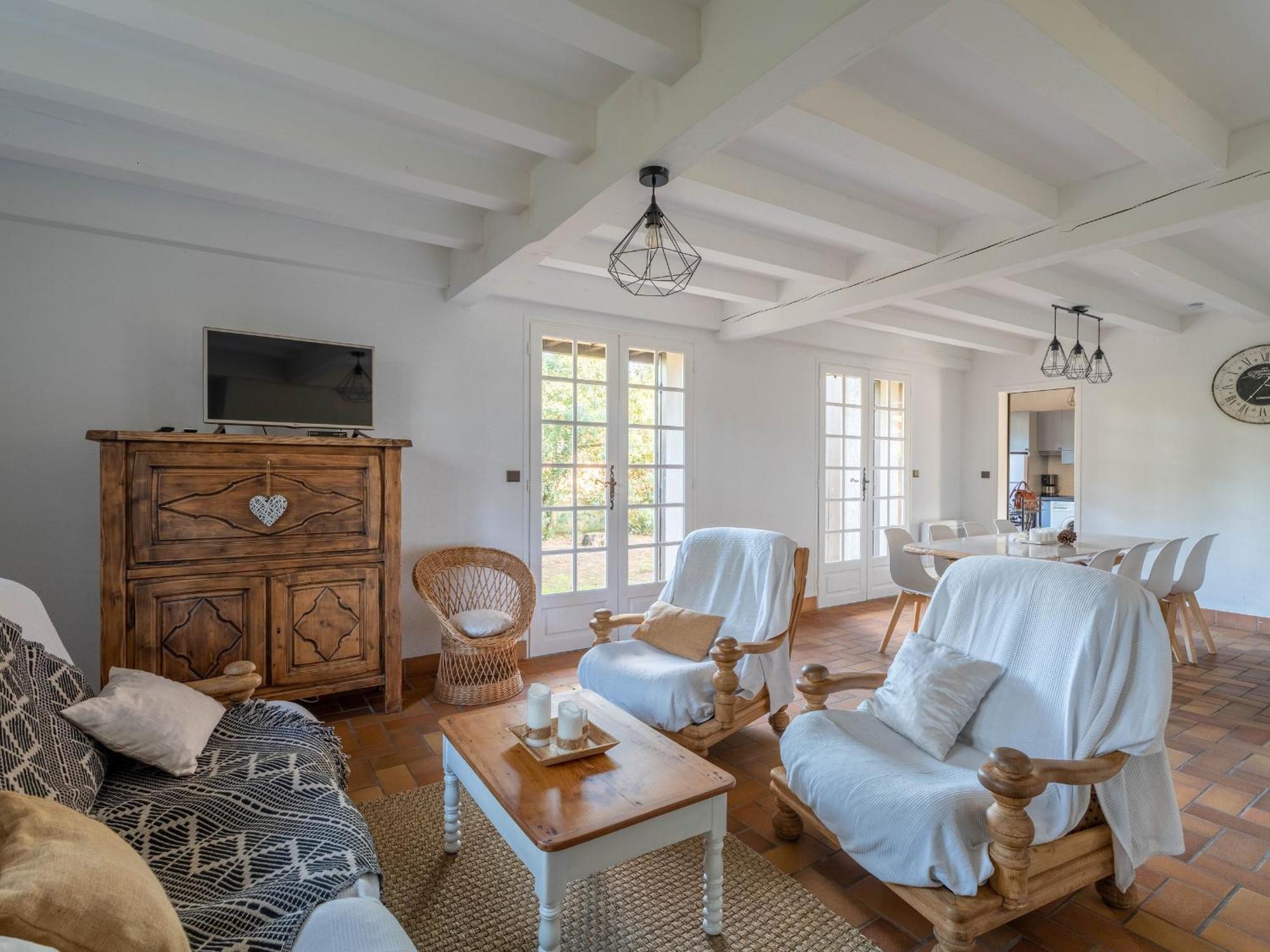 Grande Maison Landaise Avec Piscine Privee, Proche Plage, Pour 8 Personnes A Biscarrosse - Fr-1-319-398 מראה חיצוני תמונה
